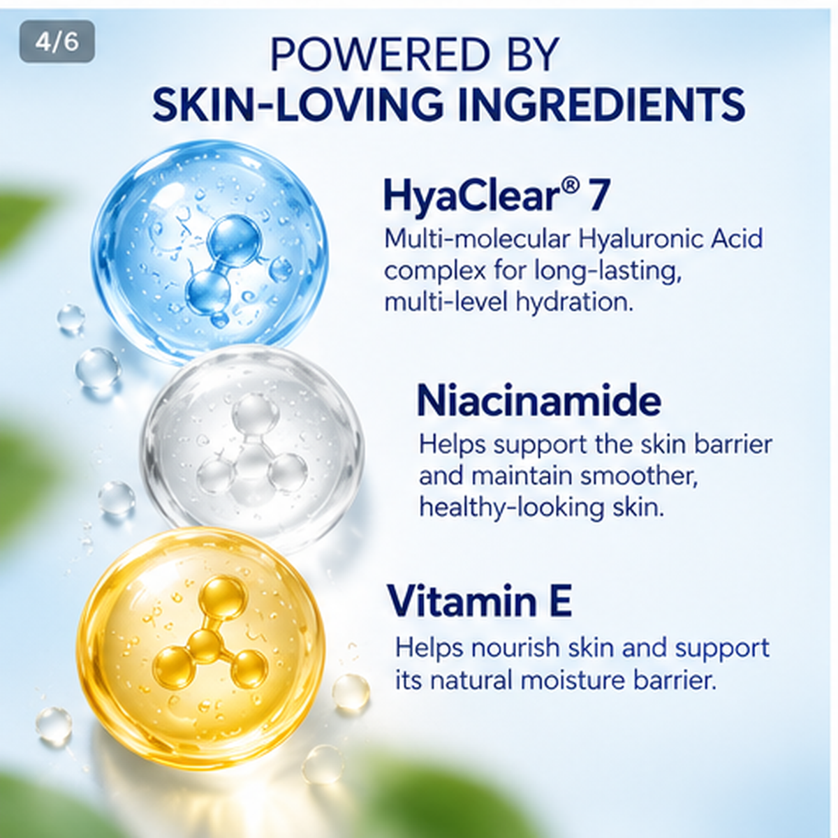 AquaVeil Lightweight Daily Moisturiser with HyaClear® 7, Niacinamide & Vitamin E | 72-Hour Hydration | 100g
