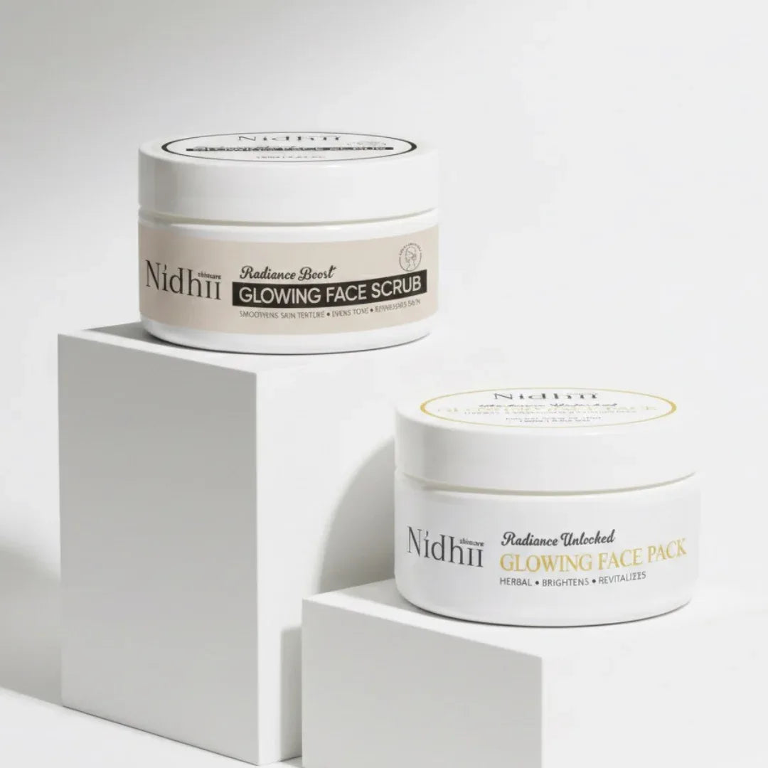 Skin Glow Face Pack & Glowing Face Scrub combo