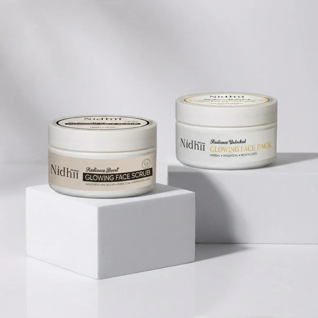 Skin Glow Face Pack & Glowing Face Scrub combo