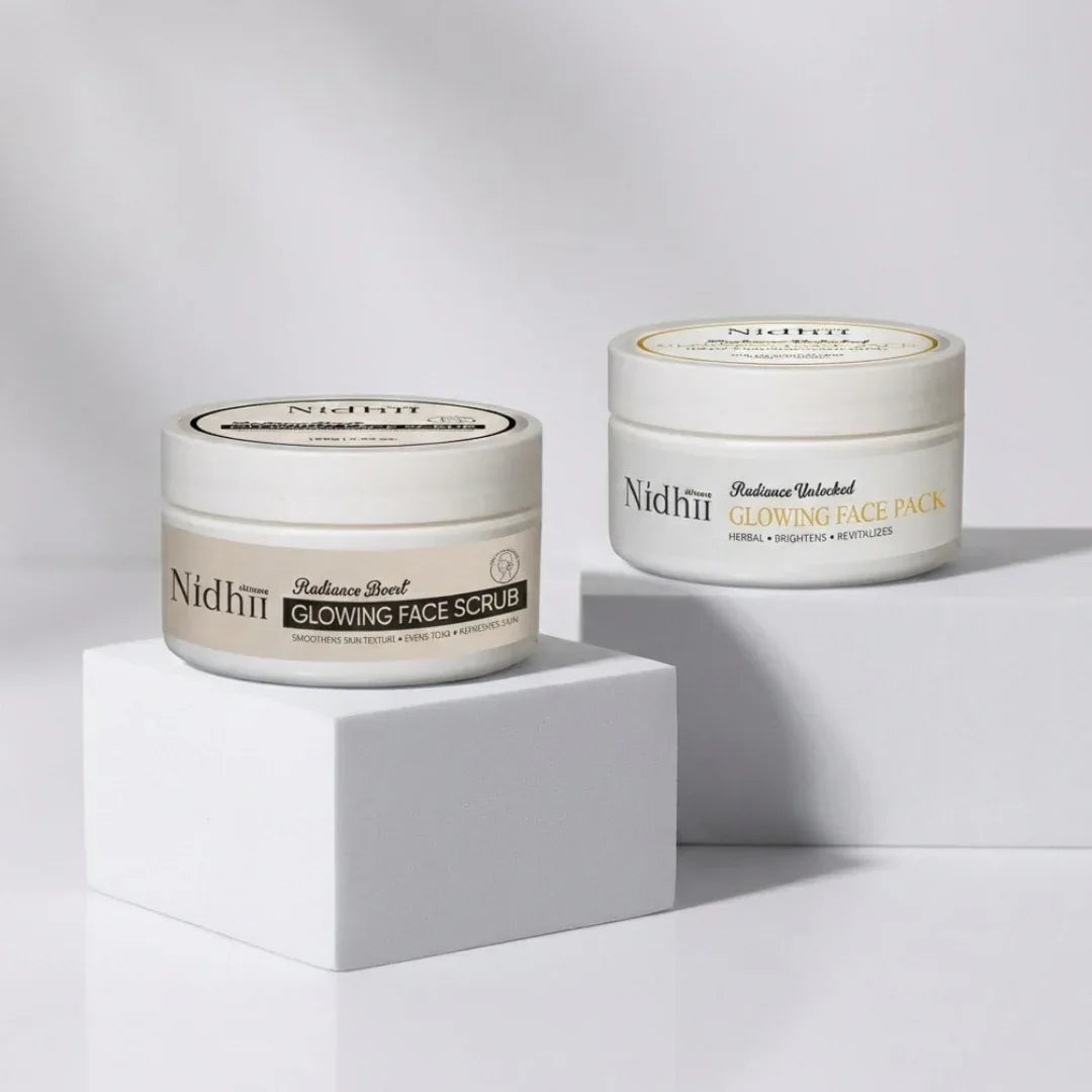 Skin Glow Face Pack & Glowing Face Scrub combo