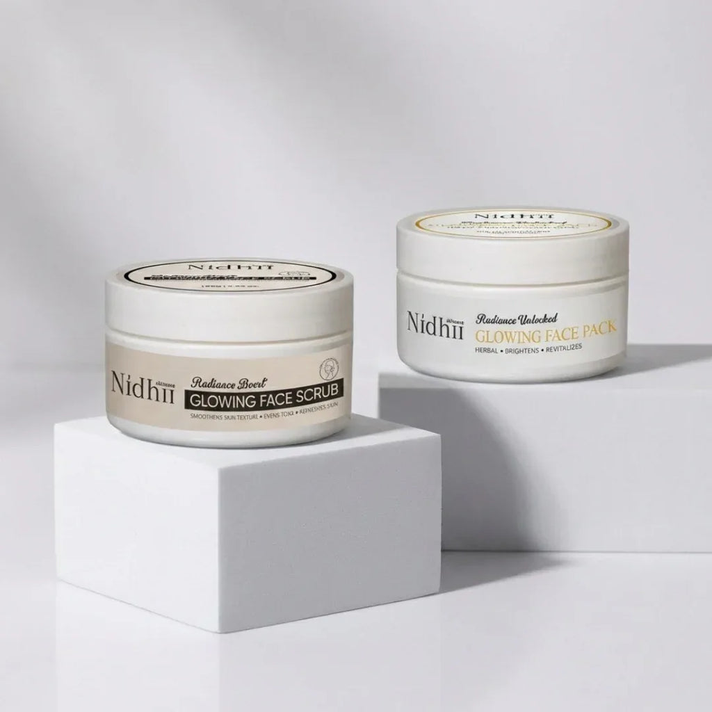 Skin Glow Face Pack & Glowing Face Scrub combo