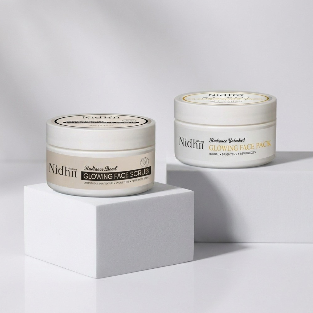 Skin Glow Face Pack & Glowing Face Scrub combo