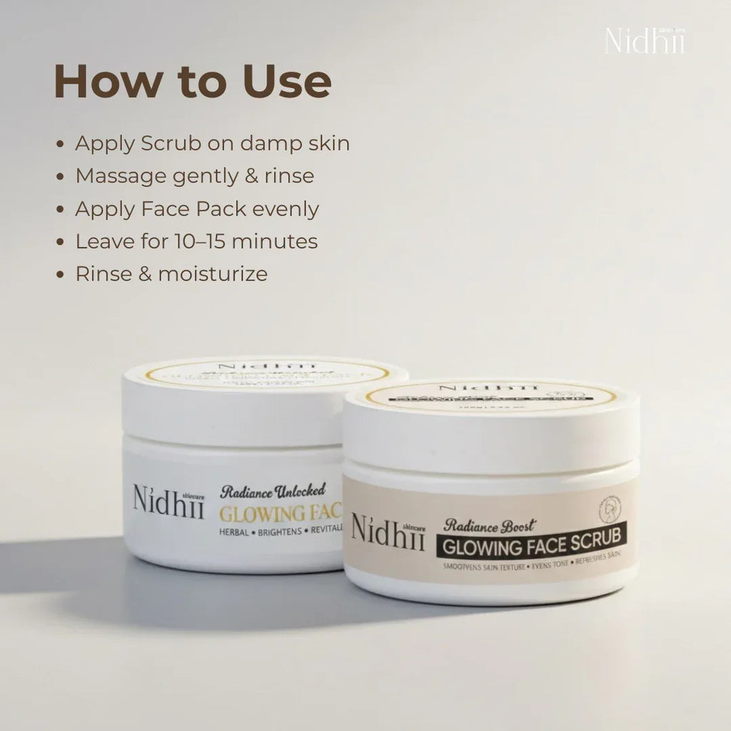 Skin Glow Face Pack & Glowing Face Scrub combo