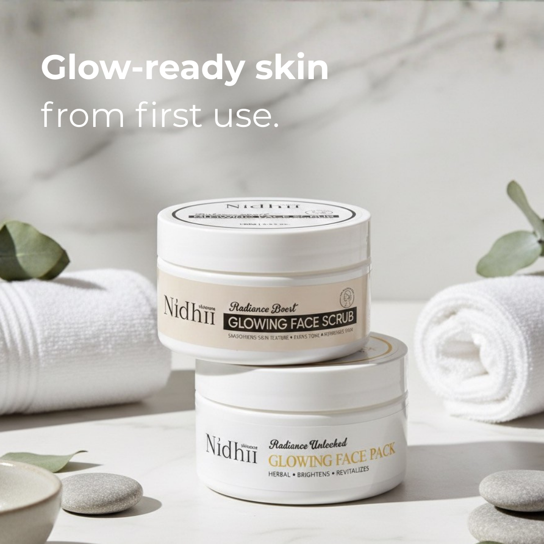 Skin Glow Face Pack & Glowing Face Scrub combo