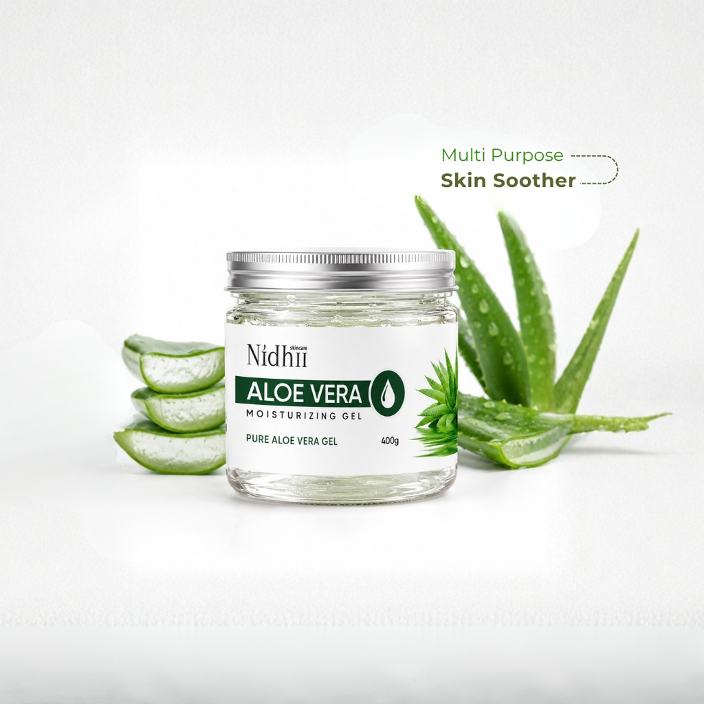 Nidhii Aloe Vera Moisturising Gel with Vitamin E – 400 g