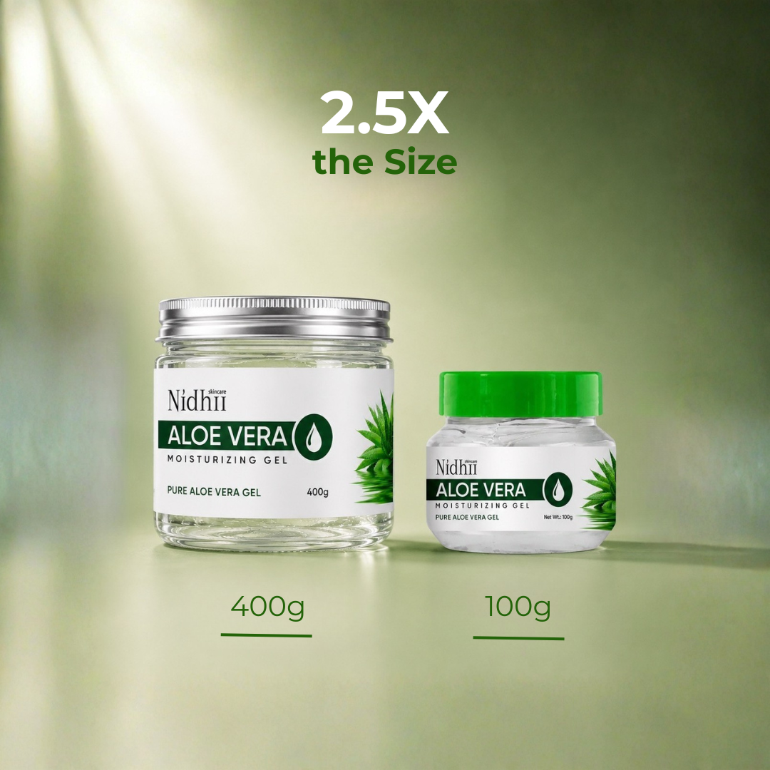 Nidhii Aloe Vera Moisturising Gel with Vitamin E – 400 g