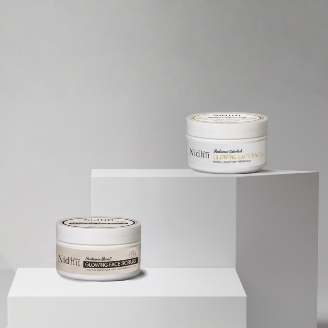 Skin Glow Face Pack & Glowing Face Scrub combo