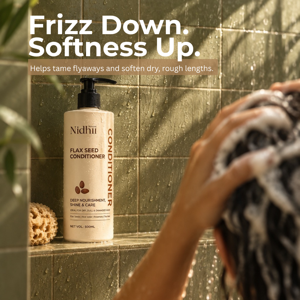 Flax Seed Strengthening Conditioner | De-Frizz, Soften & Strengthen with Rice Protein | 500ml