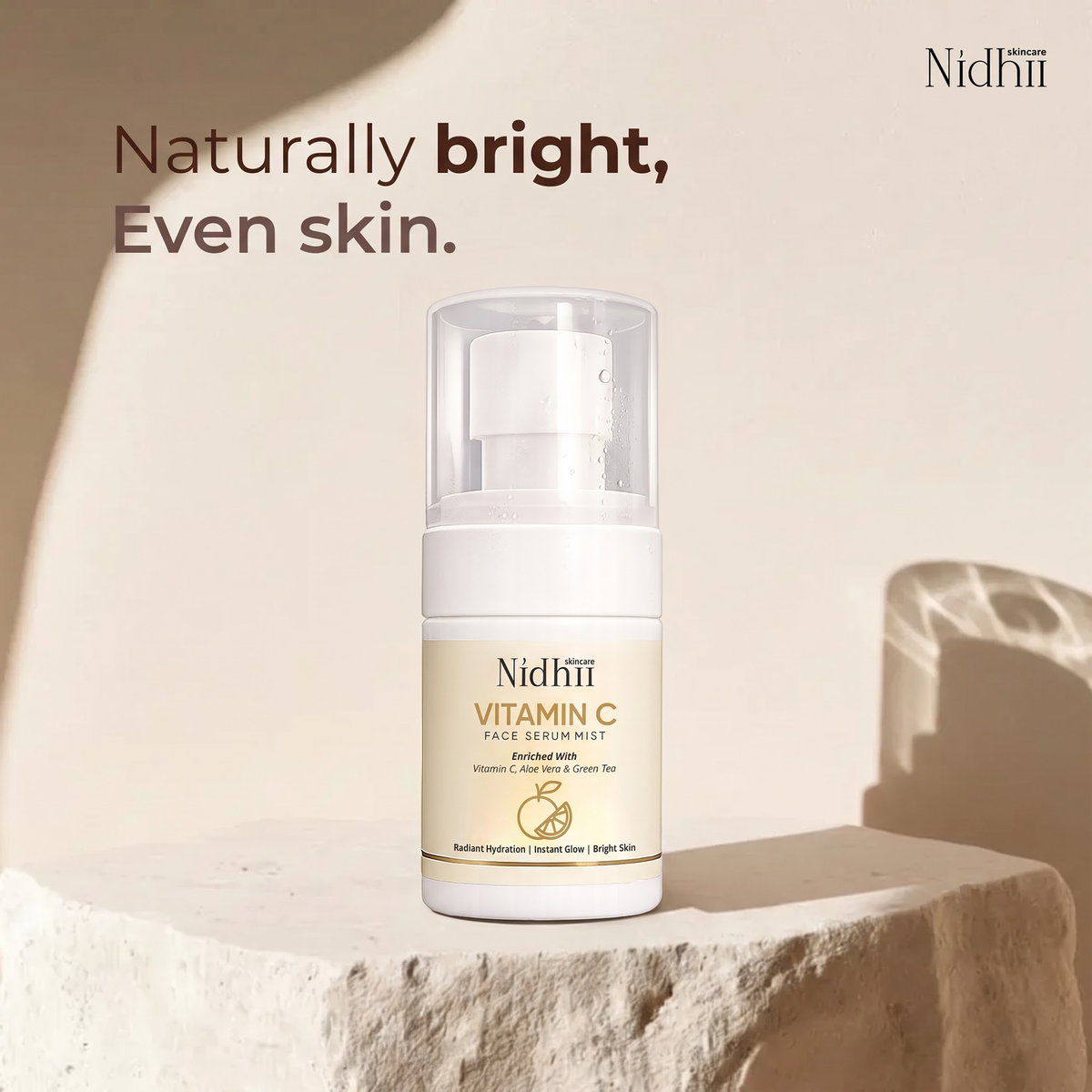 Vitamin C Face Serum Mist | Instant Glow + Hydration On-the-Go | All Skin Types