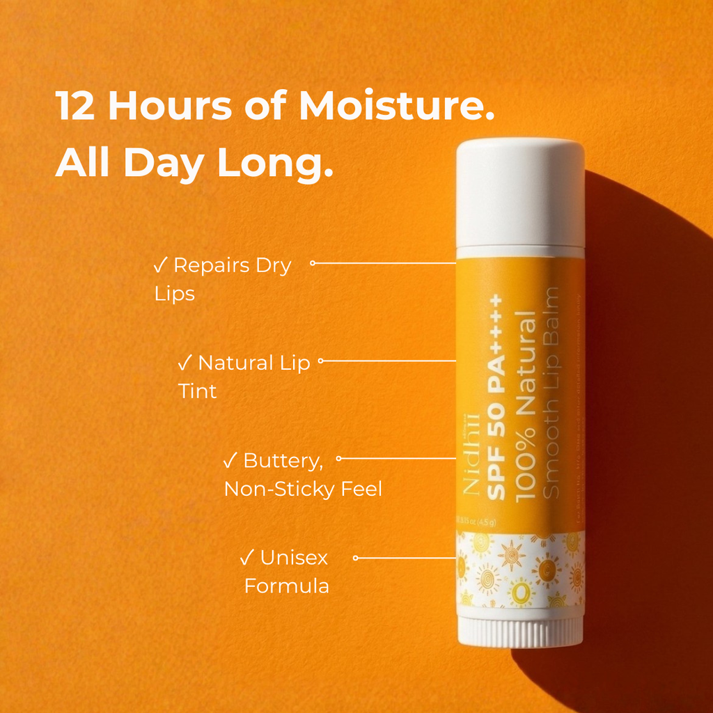 Smooth Lip Balm SPF 50 PA++++ | Deep Hydration & UV Protection for Dry Lips | 4.5g