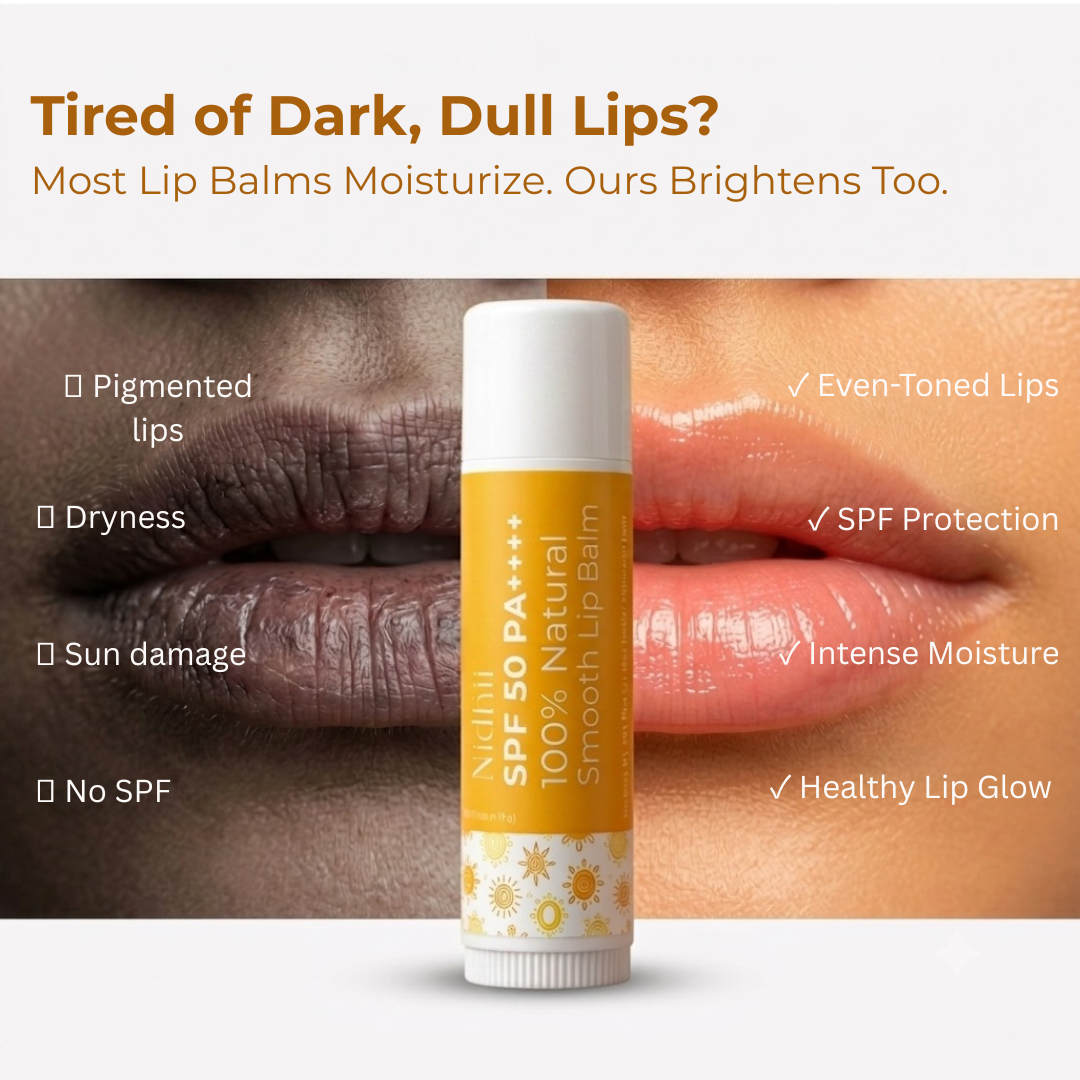 Smooth Lip Balm SPF 50 PA++++ | Deep Hydration & UV Protection for Dry Lips | 4.5g