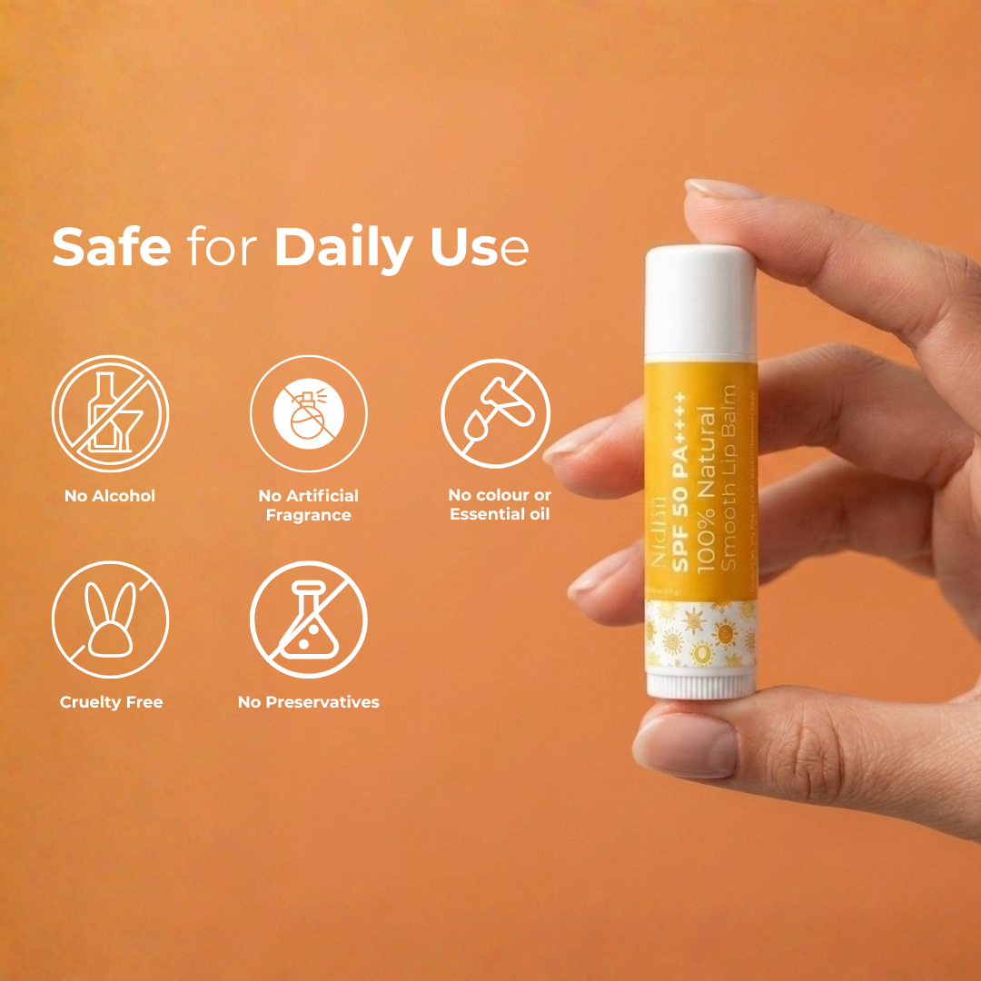 Smooth Lip Balm SPF 50 PA++++ | Deep Hydration & UV Protection for Dry Lips | 4.5g