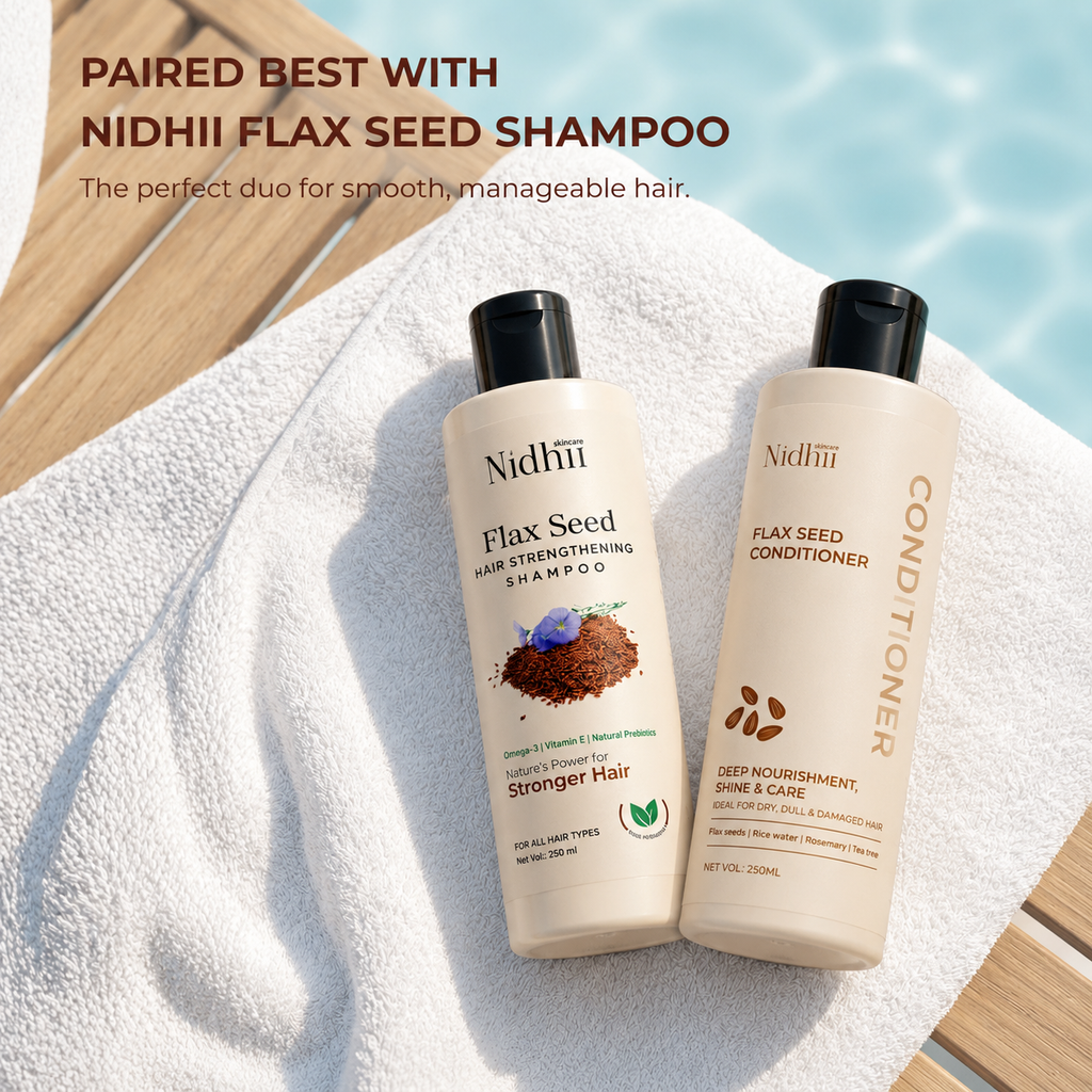 Flax Seed Conditioner | Reduces Frizz & Strengthens Hair with Rice Water (250ml)