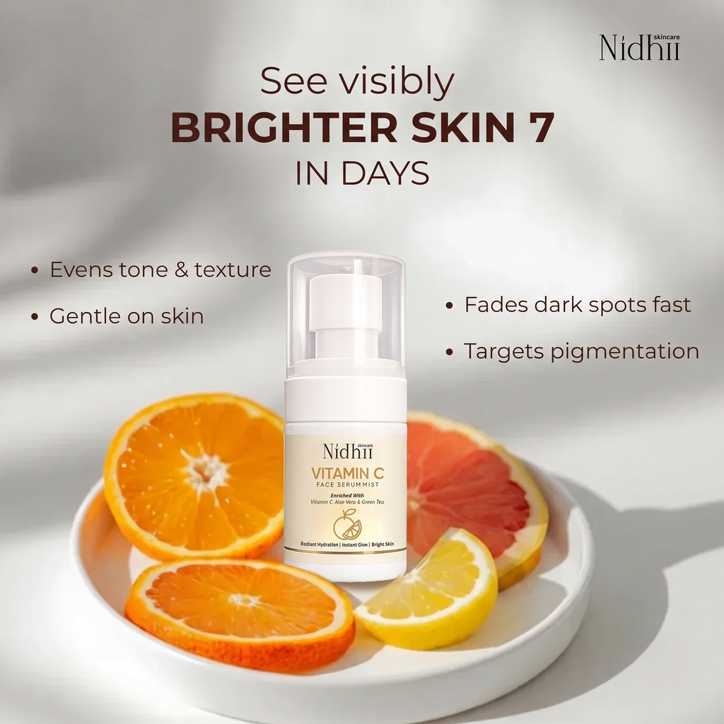 Vitamin C Face Serum Mist | Instant Glow + Hydration On-the-Go | All Skin Types
