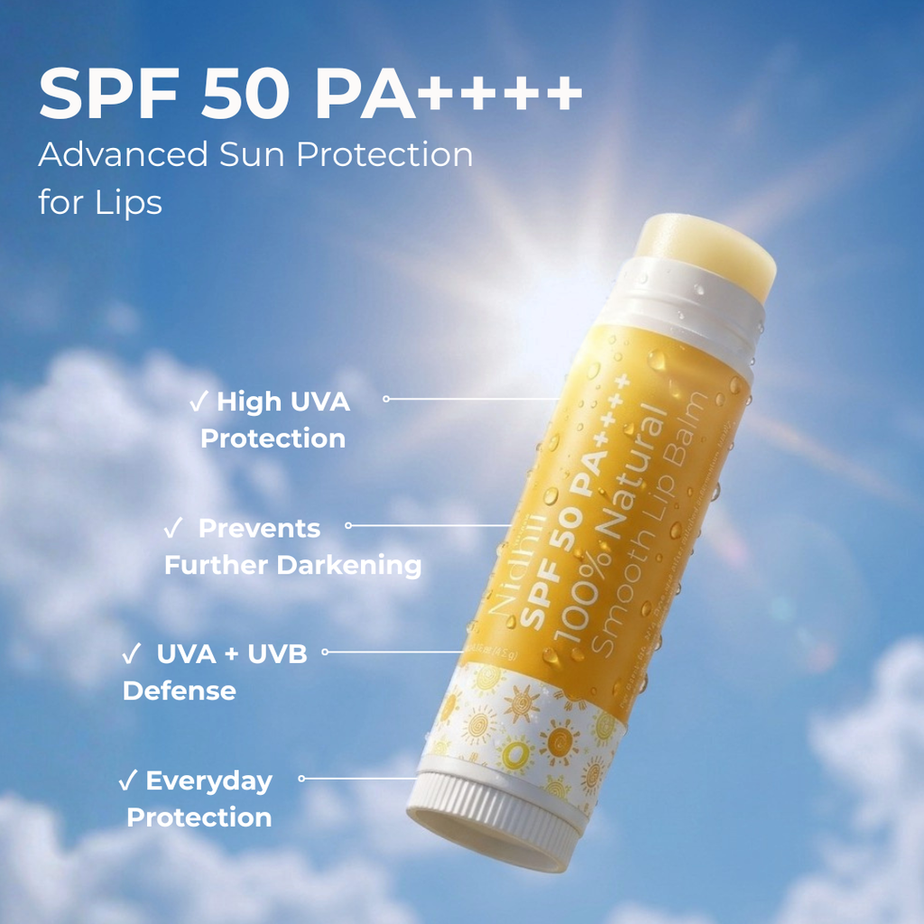 Smooth Lip Balm SPF 50 PA++++ | Deep Hydration & UV Protection for Dry Lips | 4.5g