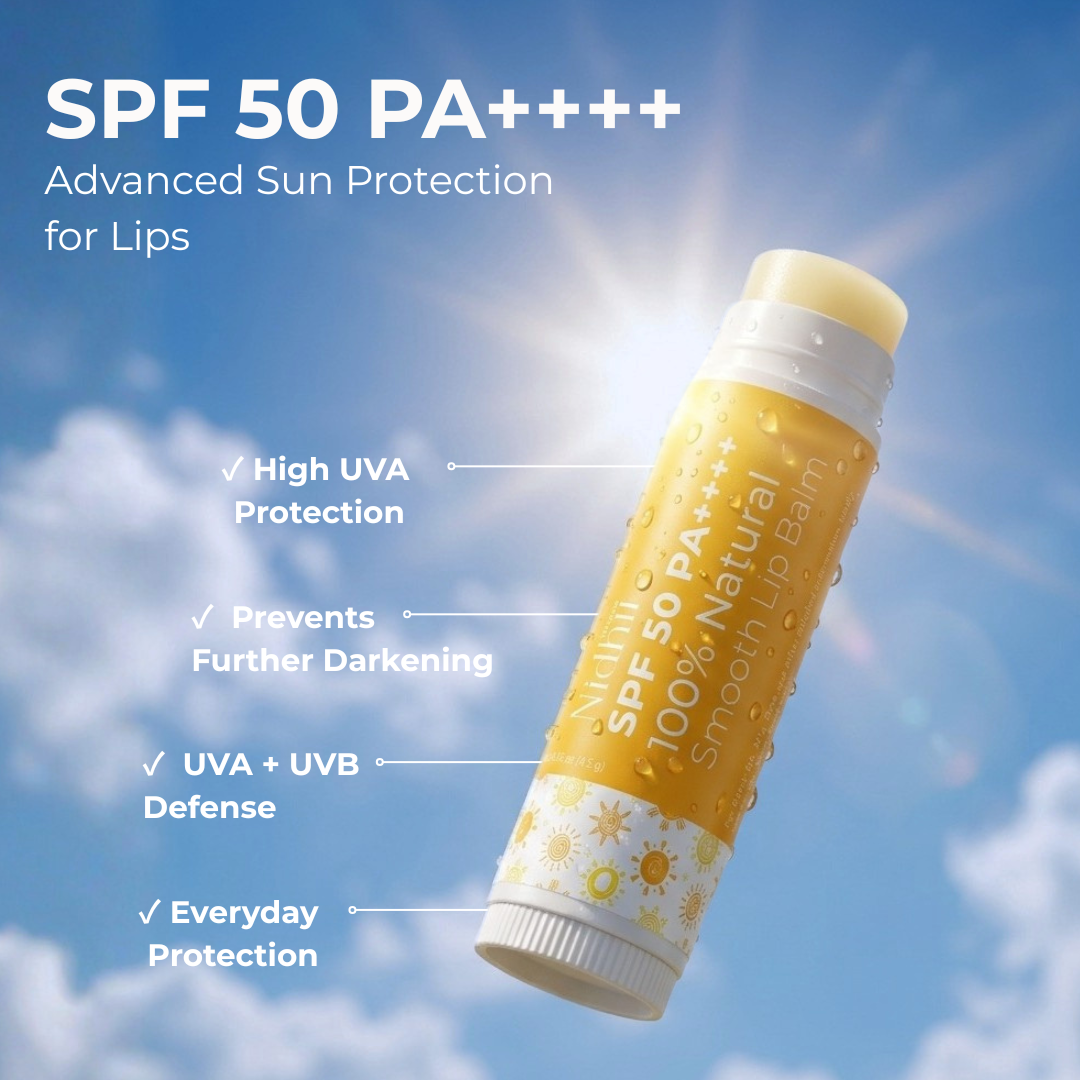 Smooth Lip Balm SPF 50 PA++++ | Deep Hydration & UV Protection for Dry Lips | 4.5g