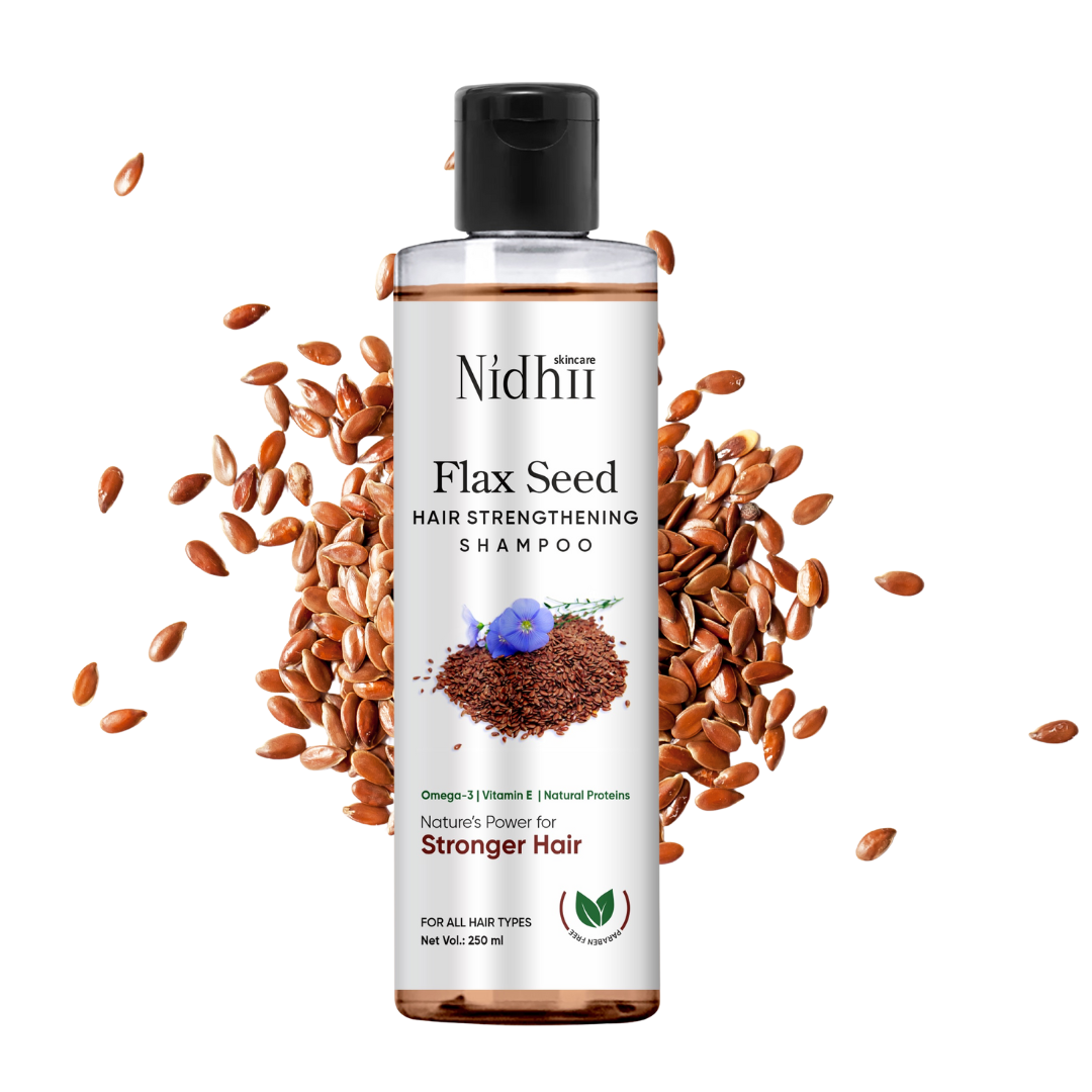 Nidhi Skincare Flax seed Hair Strengthening shampoo