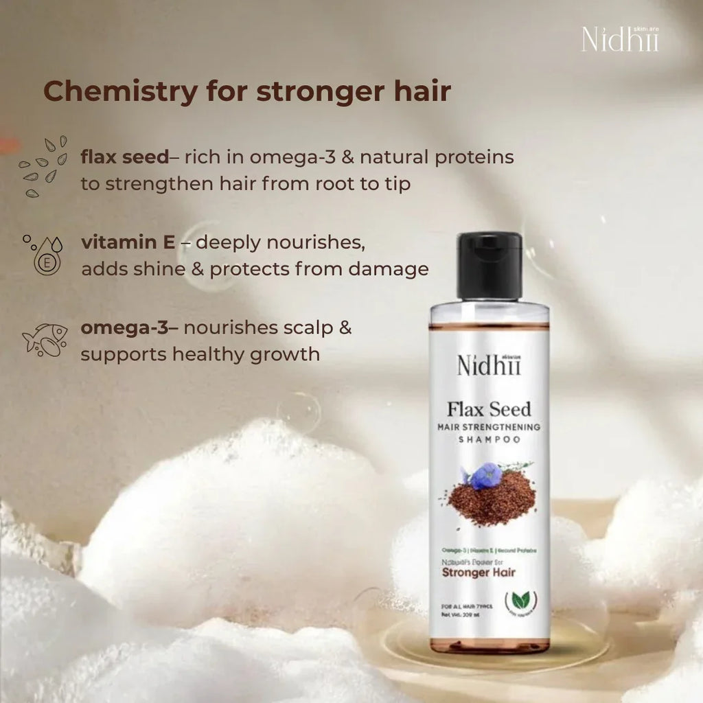 Flax seed Shampoo + Rosemary Herbal Oil combo