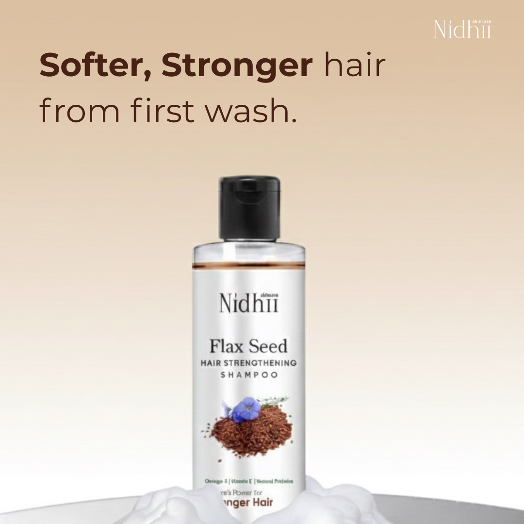 Nidhi Skincare Flax seed Hair Strengthening shampoo