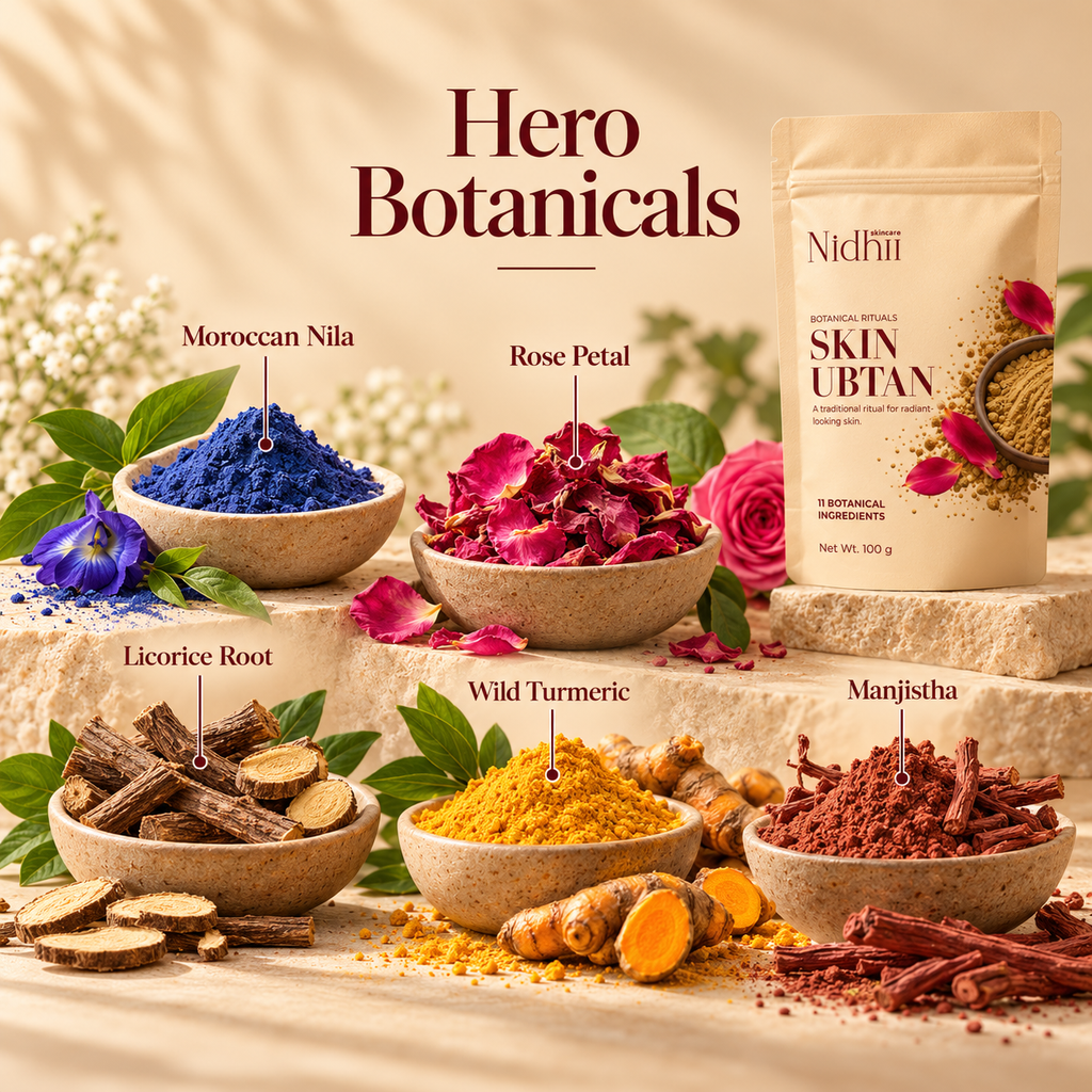 Skin Ubtan | 11 Botanical Ingredients for Radiant-Looking Skin | 100 g
