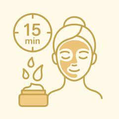 Leave it for 10–15 minutes, wash off, and follow with a moisturizer.