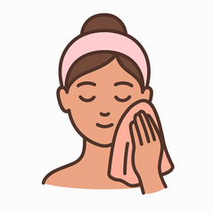 Pat your skin dry with a soft towel