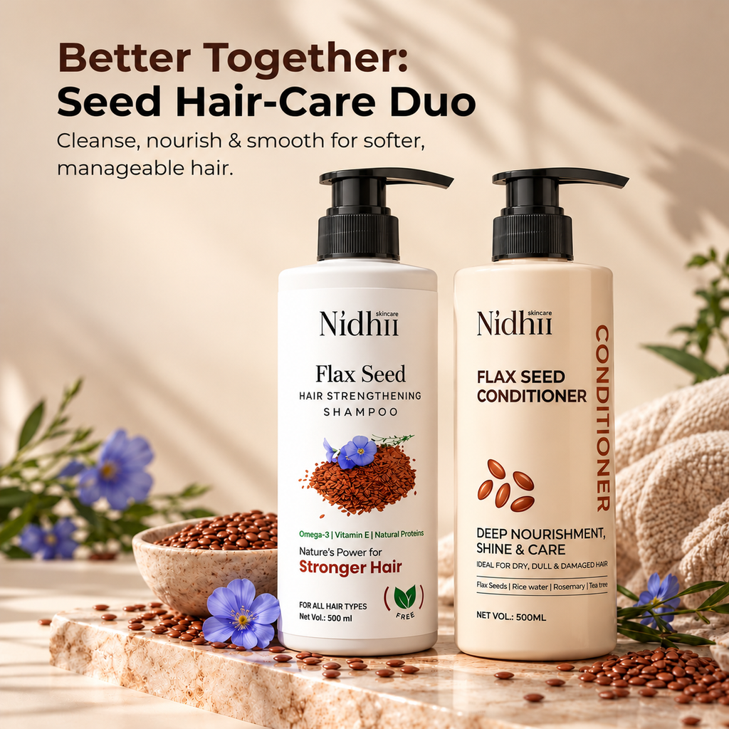 Flax Seed Strengthening Conditioner | De-Frizz, Soften & Strengthen with Rice Protein | 500ml