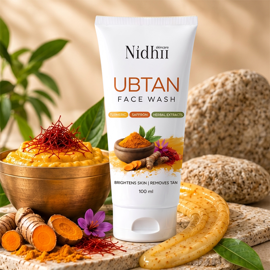 Ubtan De-Tan Face Wash | Gentle Brightening with Saffron & Licorice (100ml)