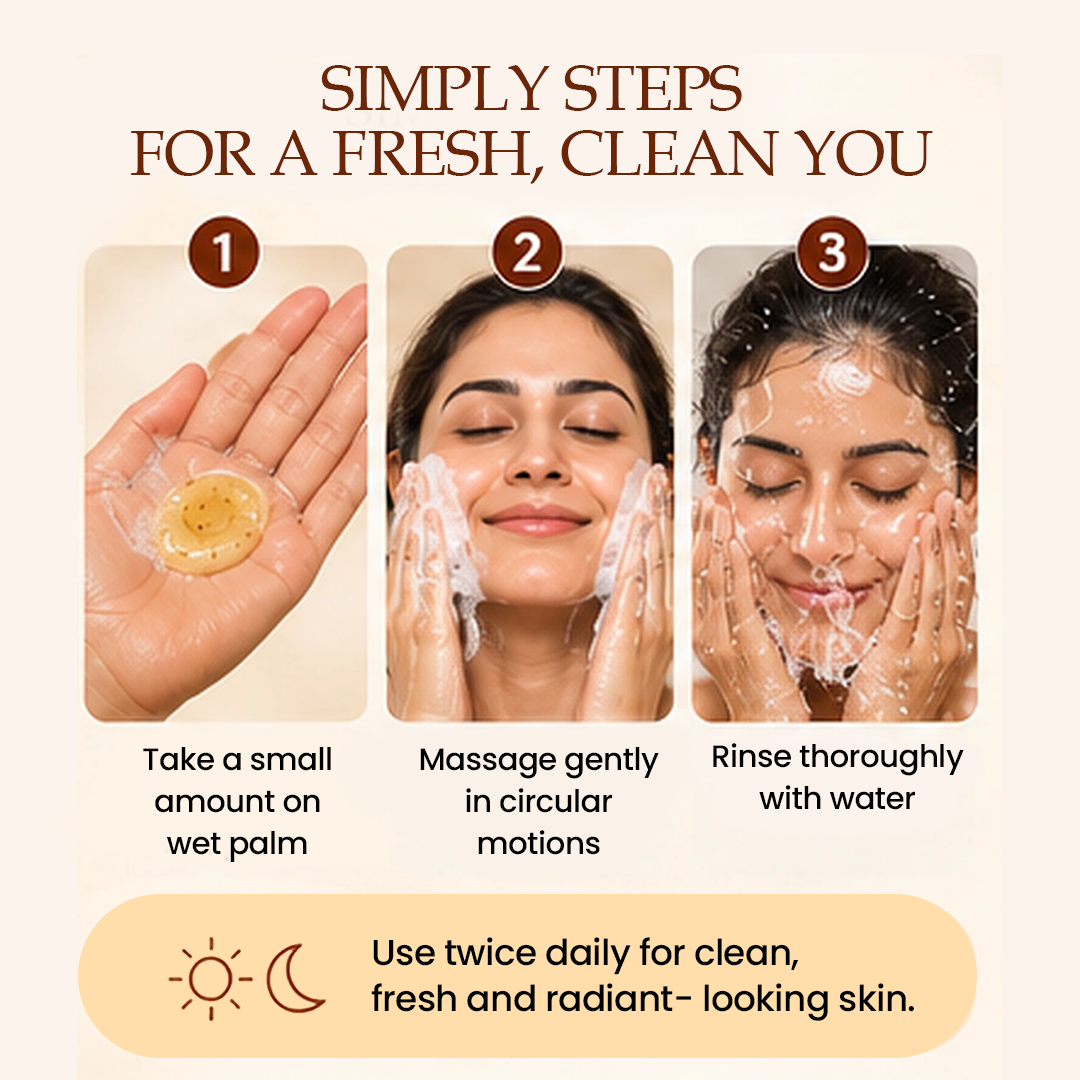 Ubtan De-Tan Face Wash | Gentle Brightening with Saffron & Licorice (100ml)