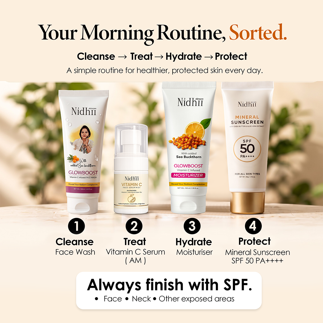 100% Mineral Sunscreen SPF 50 PA++++ | With Zinc Oxide, Titanium Dioxide & Aloe Vera (50ml)
