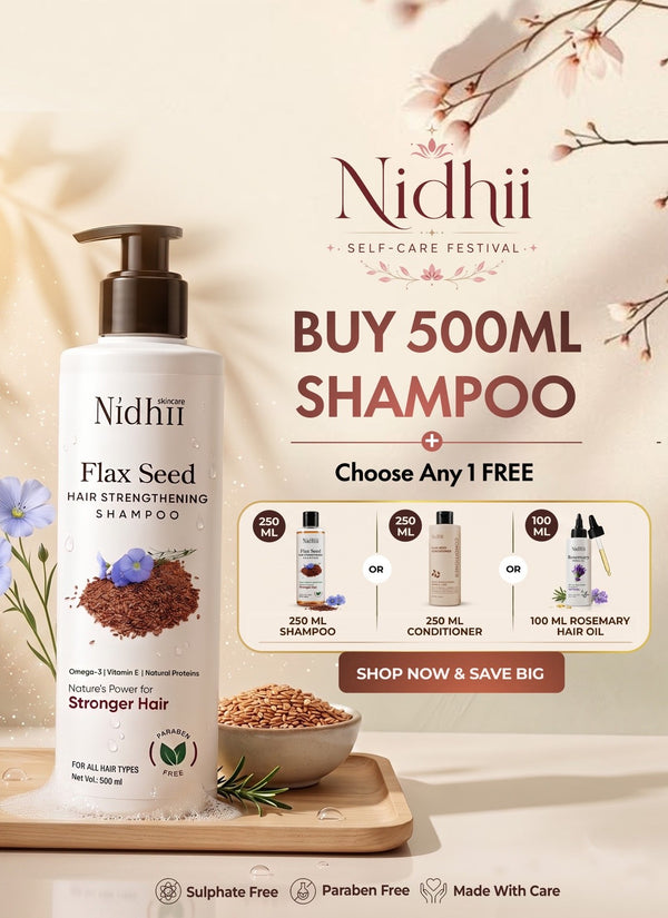 BUY 500ml SHAMPOO & GET 1 PRODUCT FREE