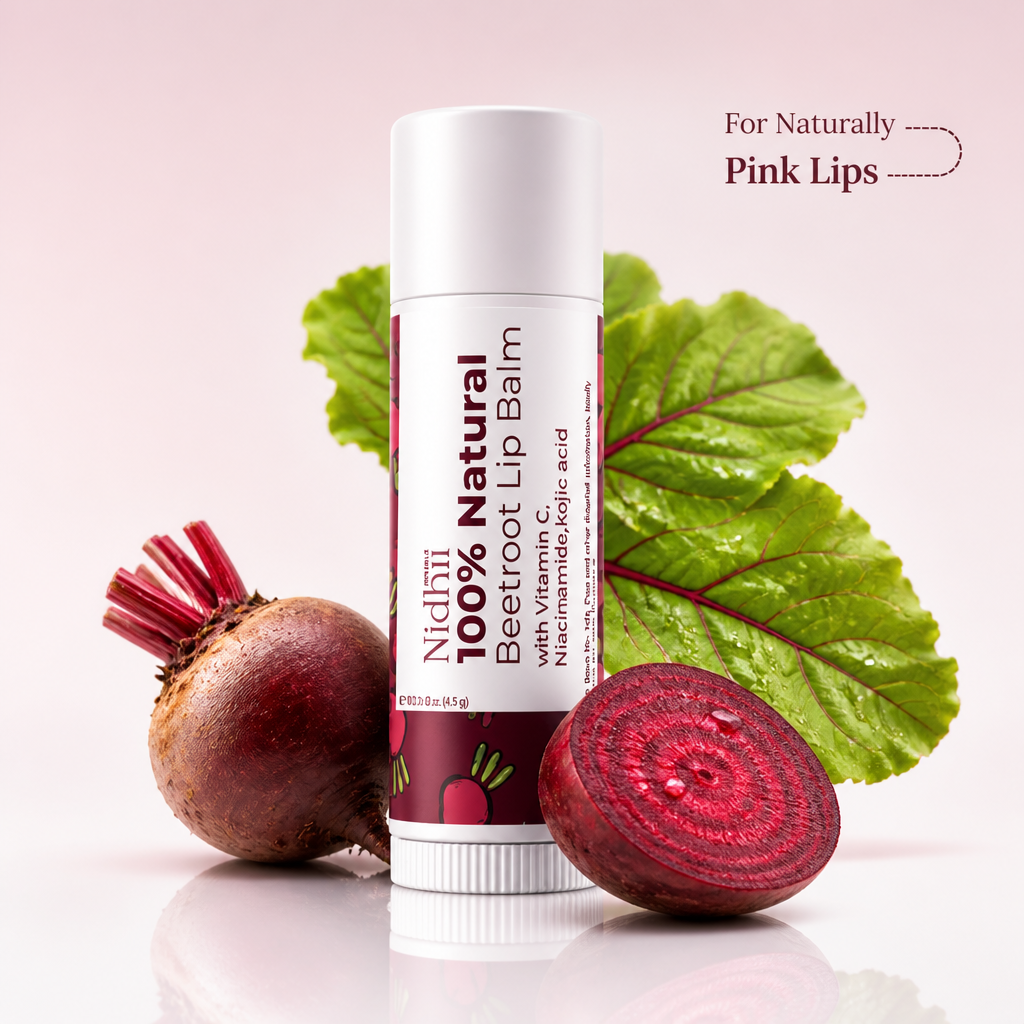 Nidhii Skincare Beetroot Lip Balm with SPF 50 PA++++ I 4.5g