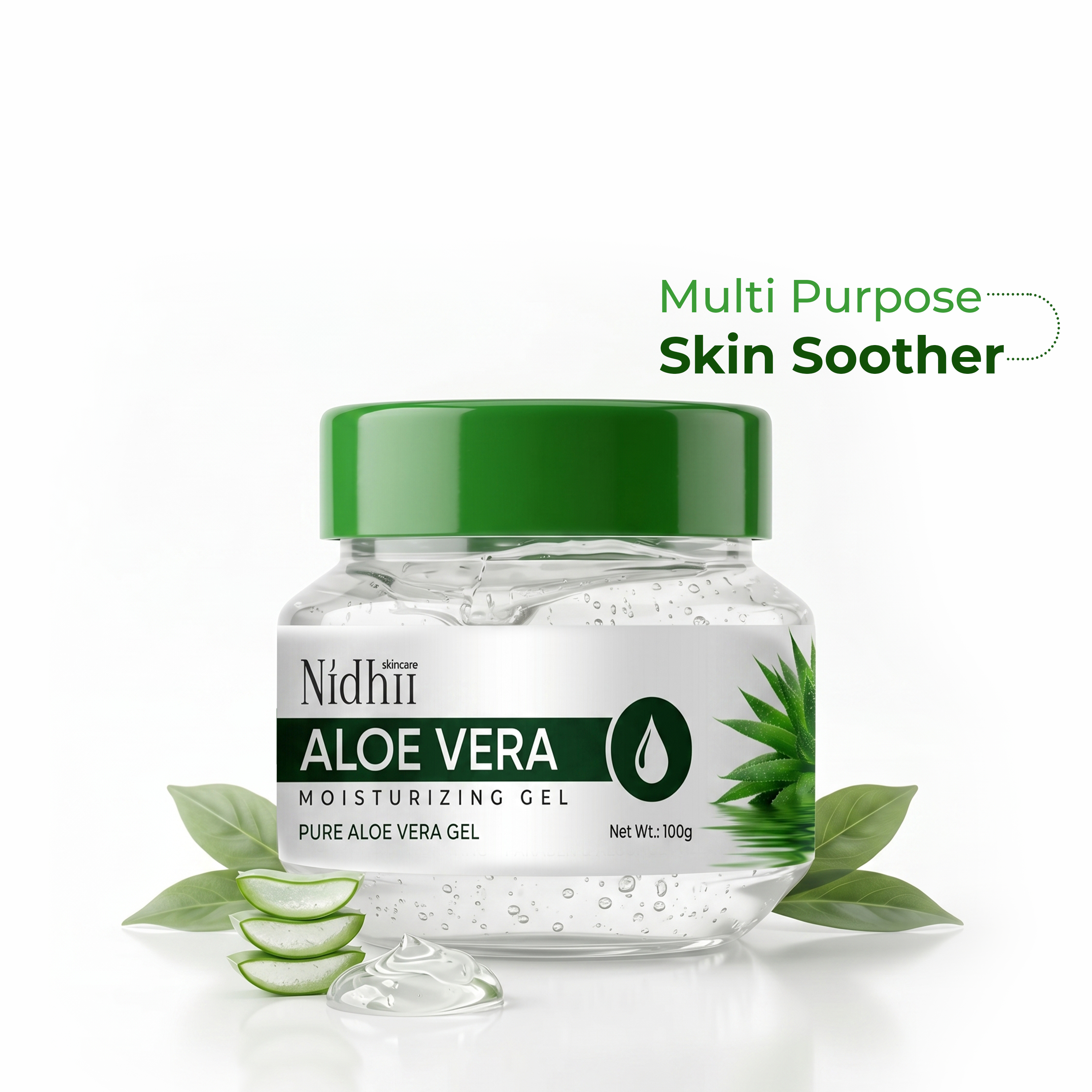 Pure Aloe Vera Moisturizing Gel | Lightweight Hydration & Soothing Relief | All Skin Types