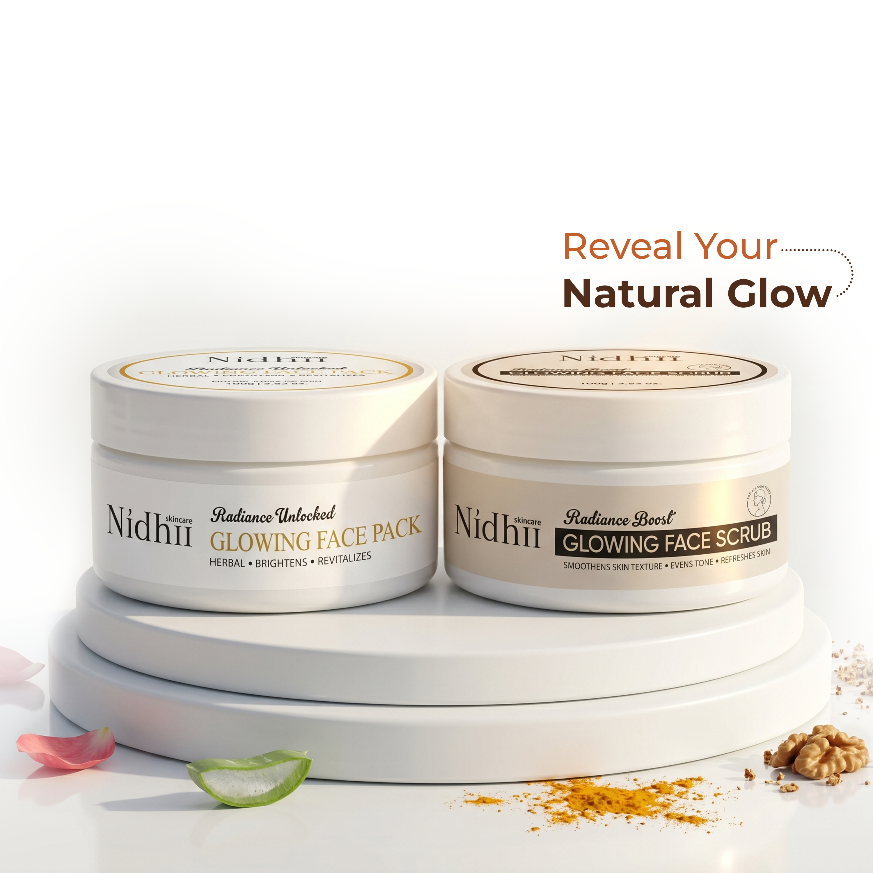 Skin Glow Face Pack & Glowing Face Scrub combo