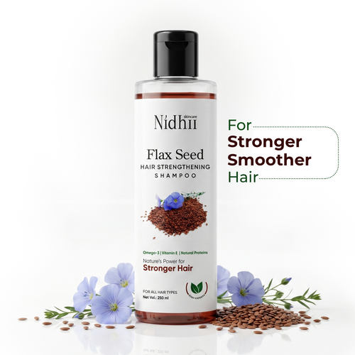 Flaxseed Hair Strengthening Shampoo | Reduces Breakage & Adds Shine | All Hair Types