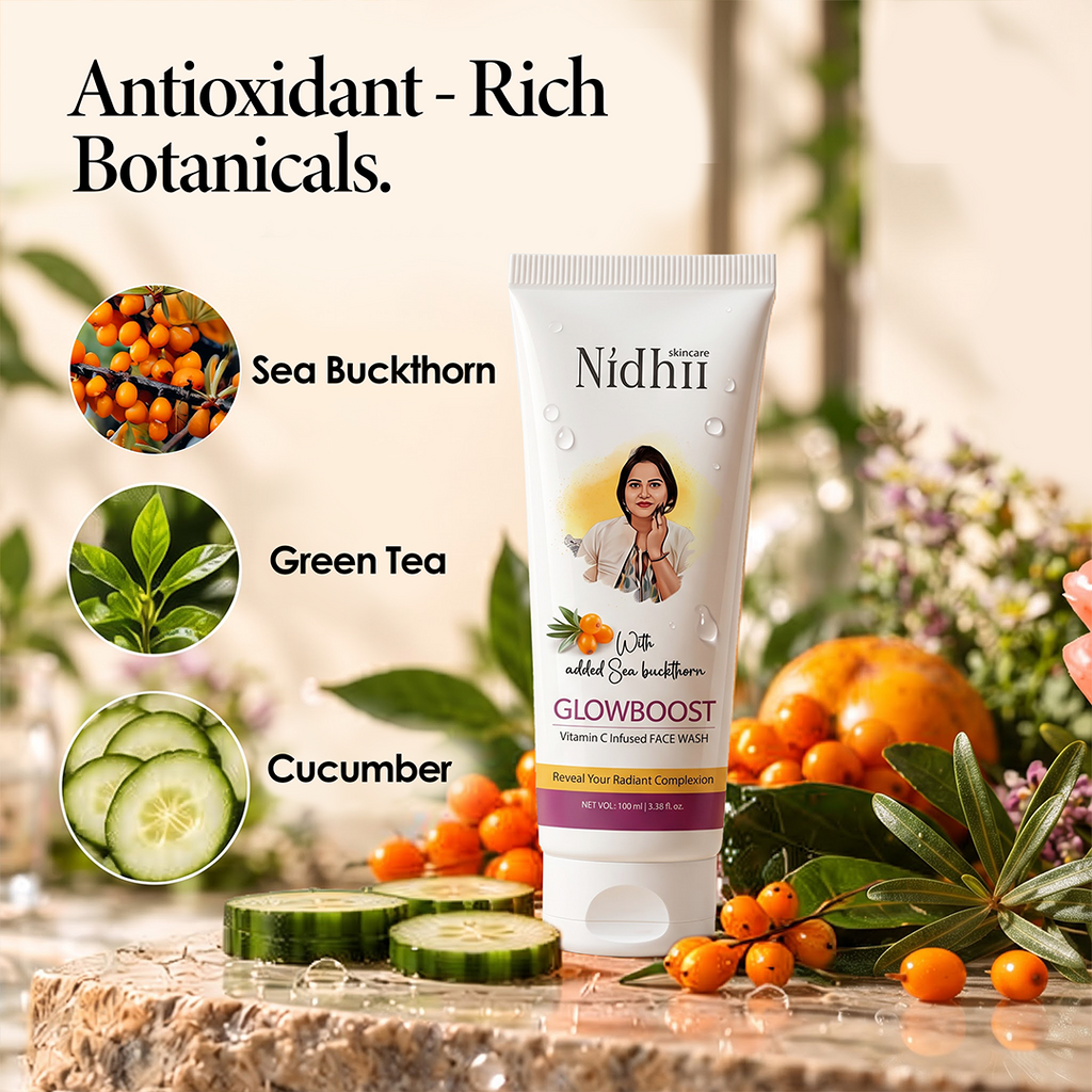 Glow Boost Vitamin C Facewash| Brightens Skin and Fades Dark Spots | All Skin Types