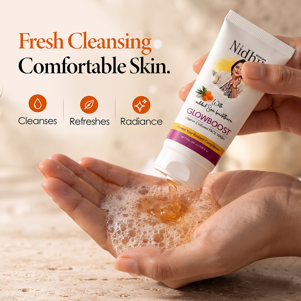 Glow Boost Vitamin C Facewash| Brightens Skin and Fades Dark Spots | All Skin Types