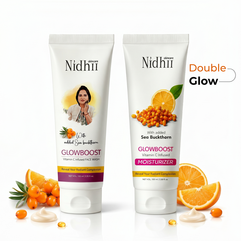 GlowBoost Vitamin C Facewash + Glowboost Vitamin C Infused Moisturizer Combo