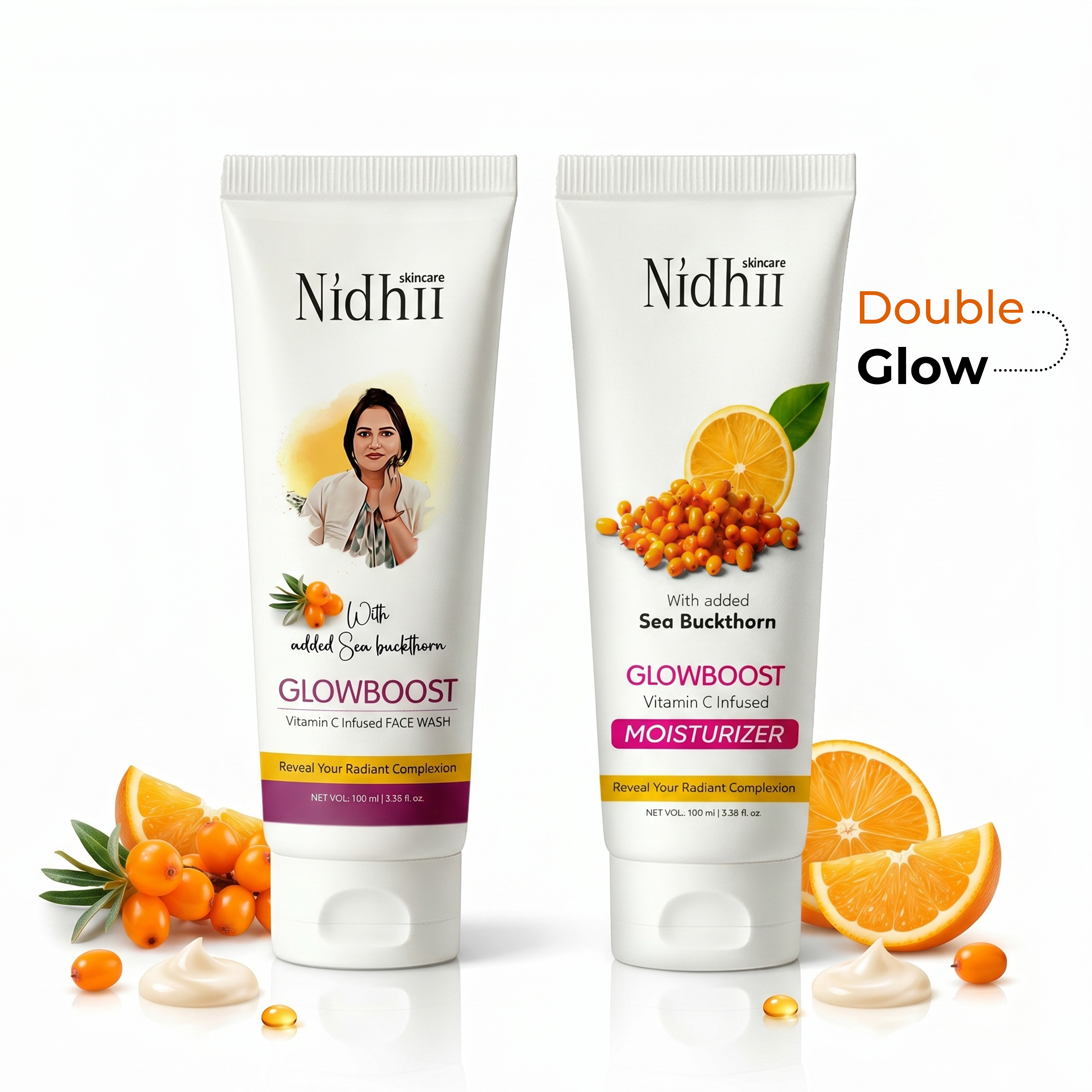 GlowBoost Vitamin C Facewash + Glowboost Vitamin C Infused Moisturizer Combo