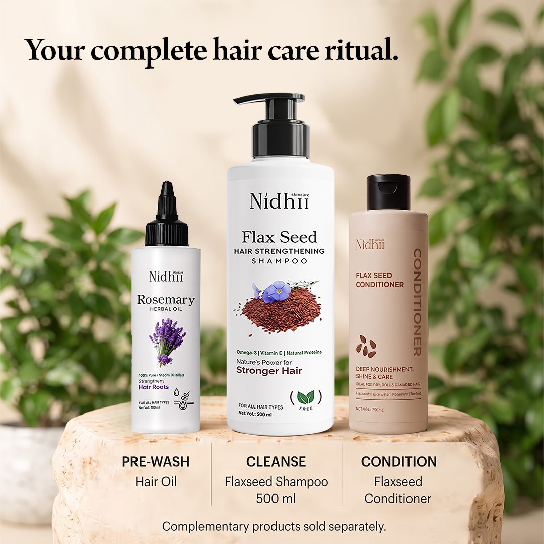 Flaxseed Hair Strengthening Shampoo 500ml| Reduces Breakage & Adds Shine | All Hair Types