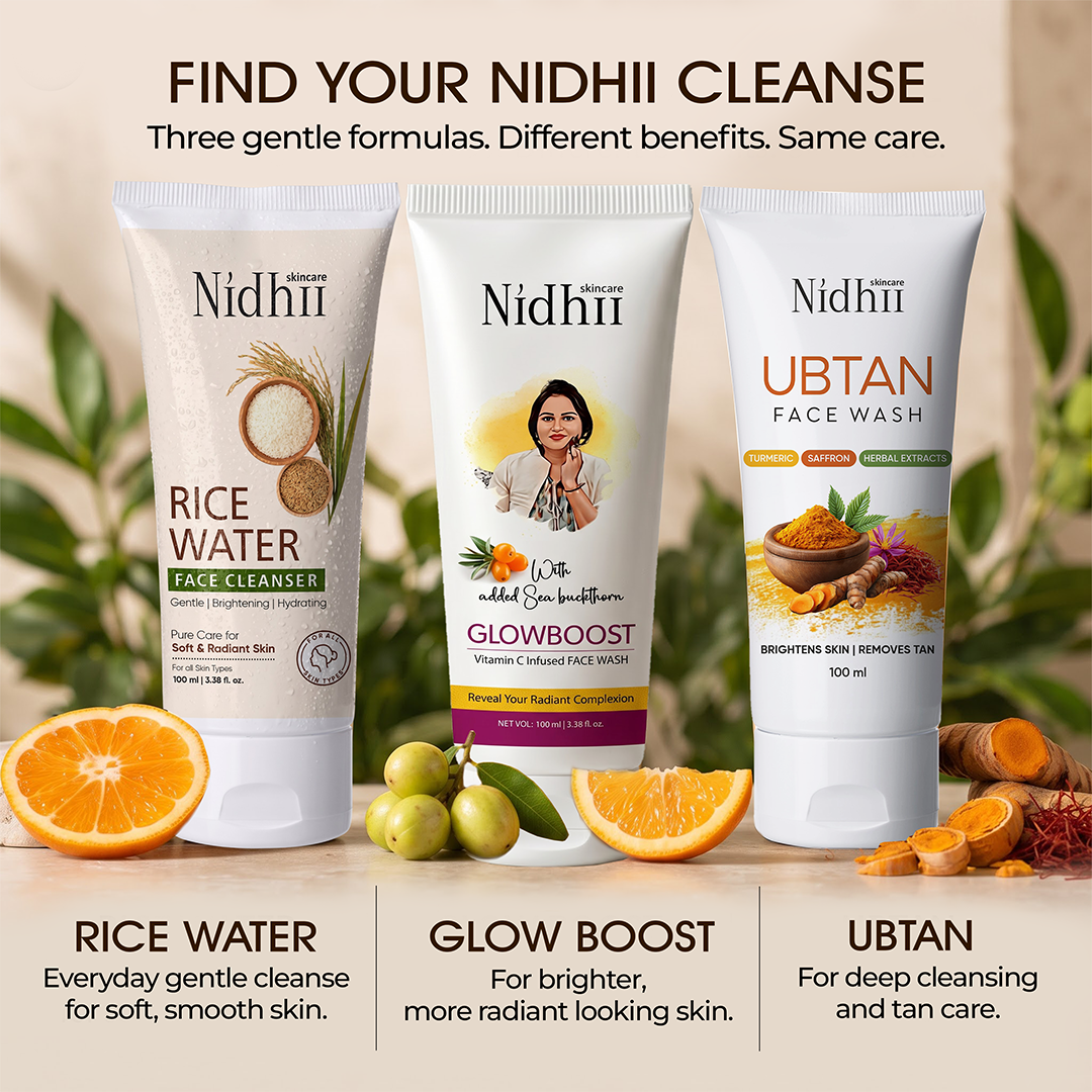 Rice Water Glass Skin Cleanser | With 1% Niacinamide & Vitamin E for Cucumber Extract - 100ml