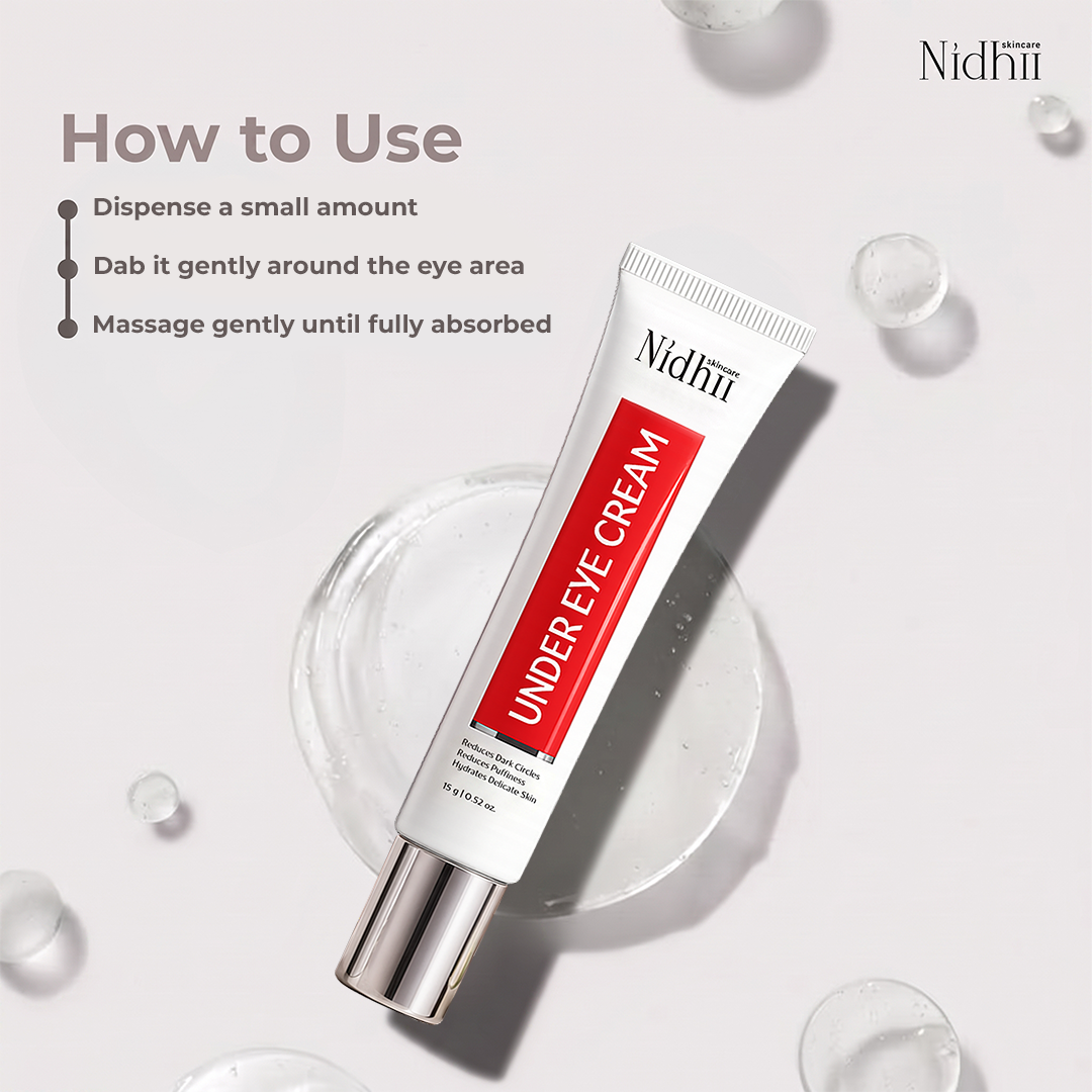 Under Eye Cream I With Alpha Arbutin & Caffeine I For Dark Circles, Puffiness & Fine Lines (15g)