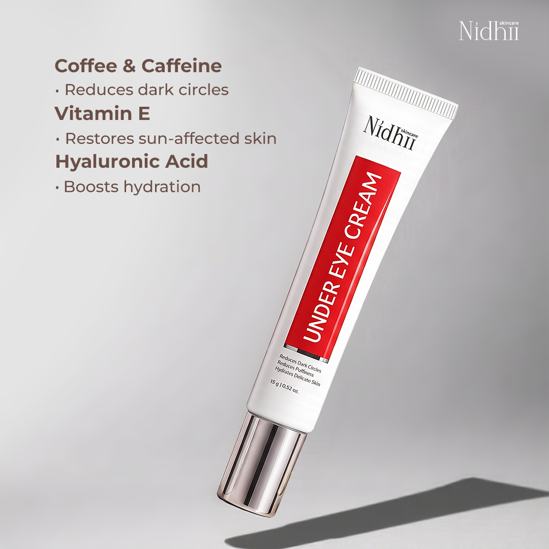 Under Eye Cream I With Alpha Arbutin & Caffeine I For Dark Circles, Puffiness & Fine Lines (15g)