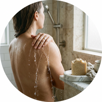 Rinse thoroughly with water and keep the bar dry between uses.