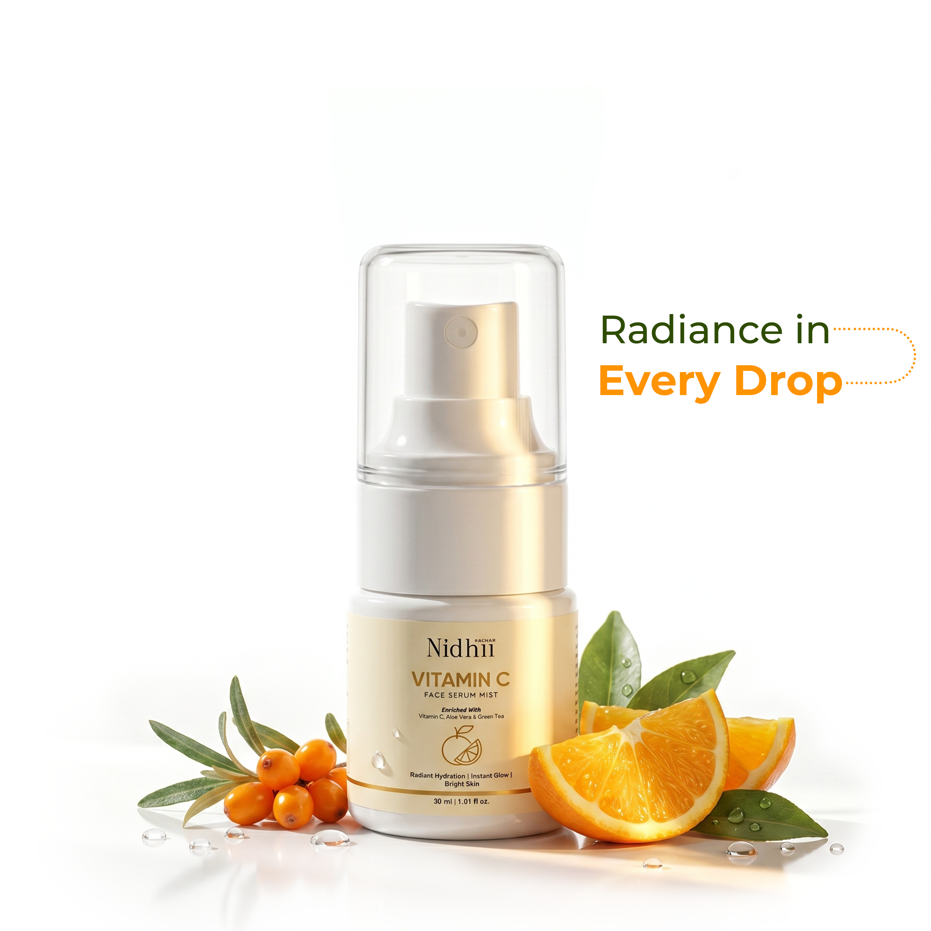 Vitamin C Face Serum Mist | Instant Glow + Hydration On-the-Go | All Skin Types